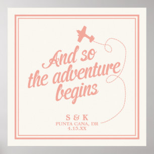 Poster L'aventure commence Mariage de destination - Ros