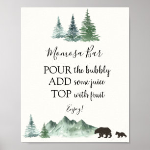 Poster L'aventure commence Ours Momosa Bar Signal boisson