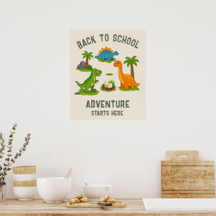 Poster L'aventure de la rentrée scolaire commence ici Din