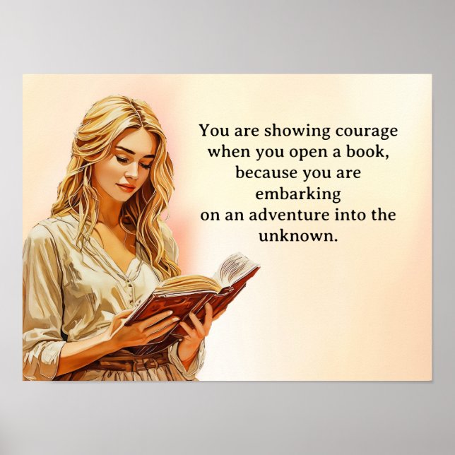 Poster L'aventure de lire un livre (Devant)