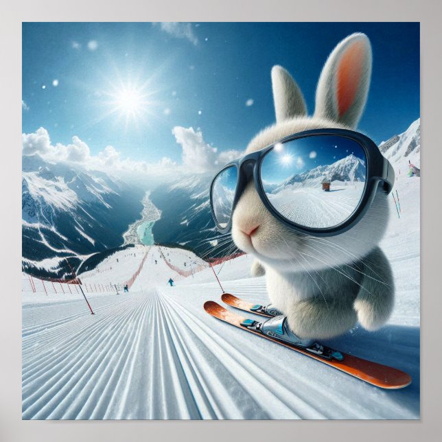 Poster L'aventure de ski de Bunny (Devant)