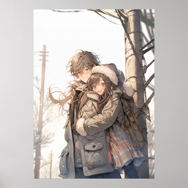 Poster L'aventure hivernale : Un amour de l'Anime dans la (Devant)
