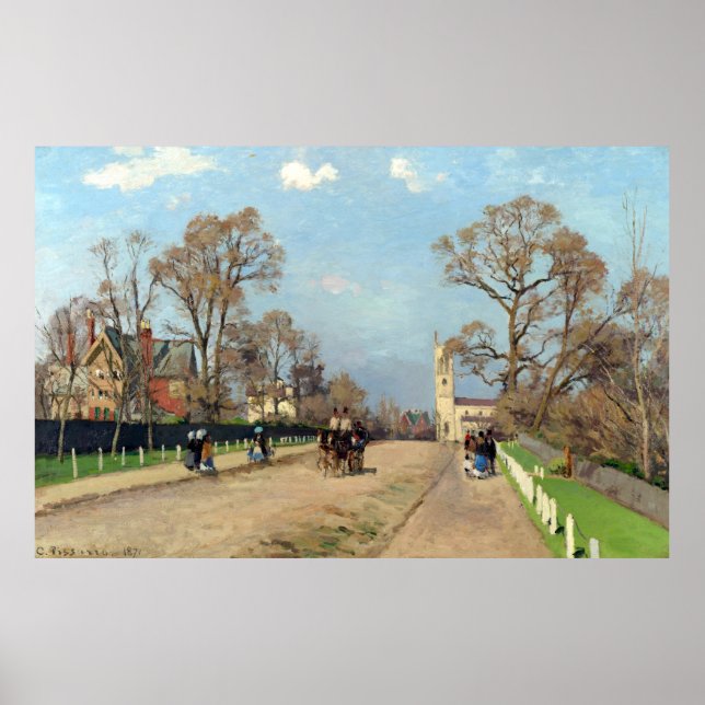 Poster L'Avenue, Sydenham Camille Pissarro (Devant)