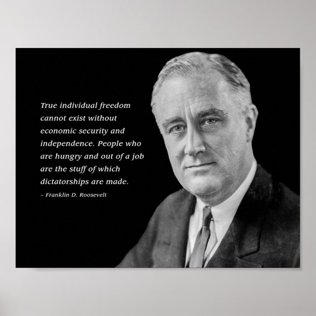 Poster L'avertissement de Franklin D. Roosevelt sur la di (Devant)