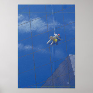 Poster Laveur de vitres 1990