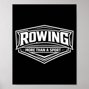 Poster L'aviron plus qu'un sport Équipe d'aviron rameur