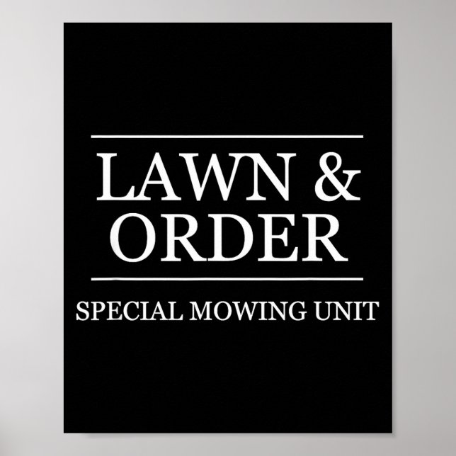 Poster Lawn And Order - Special Mowing Unit _ Funny Lands (Devant)