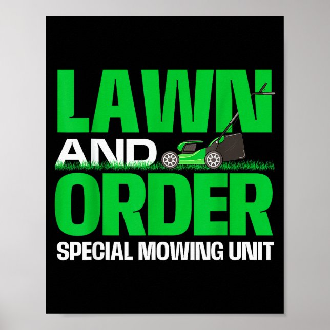 Poster Lawn And Order Special Mowing Unit - Lawn Mower Ga (Devant)