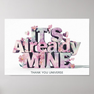 Poster *~* Lawof Attraction Manifestation Whimsical AP85