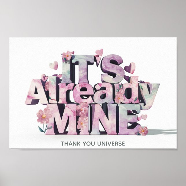 Poster *~* Lawof Attraction Manifestation Whimsical AP85 (Devant)