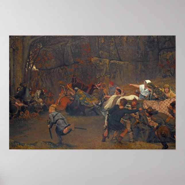 Poster Lawrence Alma-Tadema - Gunthram Bose Et Ses (Devant)