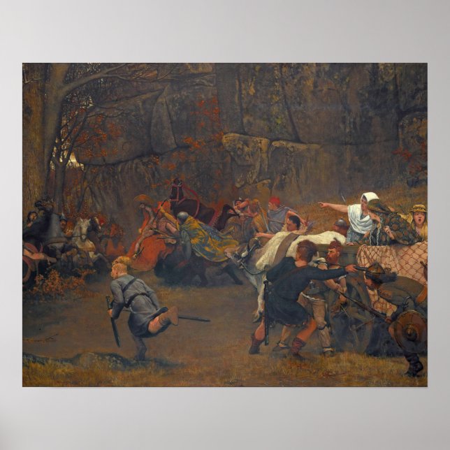 Poster Lawrence Alma-Tadema - Gunthram Bose Et Ses (Devant)