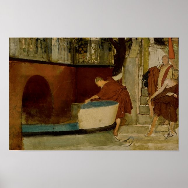 Poster Lawrence Alma-Tadema - L'Embarquement Sur La Négoc (Devant)
