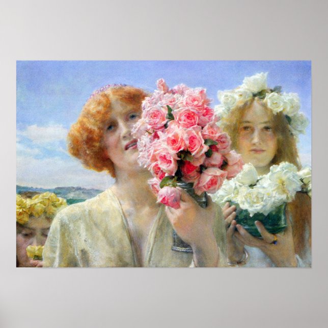 Poster Lawrence Alma-Tadema - Une offre d'été (Devant)