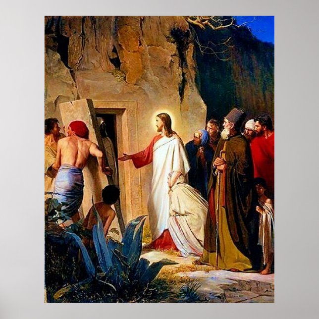 Poster Lazare, Carl Bloch, (Devant)