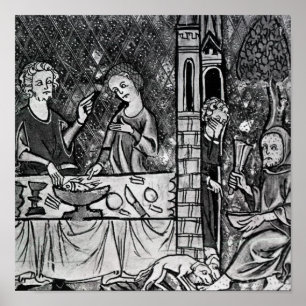 Poster Lazarre à la porte d'homme riche