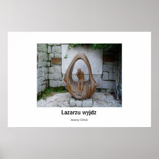 Poster Lazarzu wyjdz Sculpture