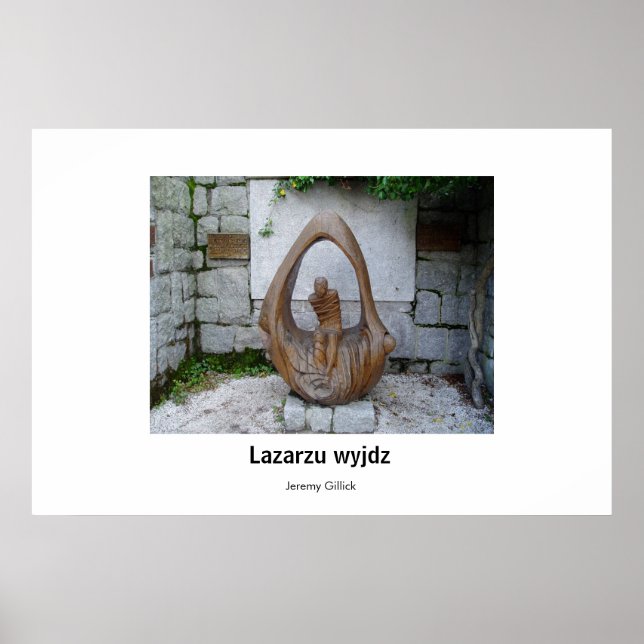 Poster Lazarzu wyjdz Sculpture (Devant)