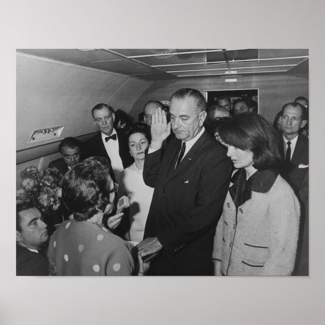 Poster LBJ Prononce Le Serment Sur L'Air Force One (Devant)