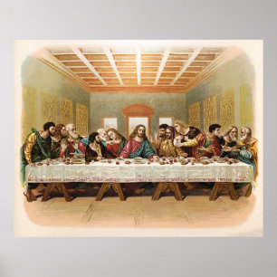 Poster L'Dernier Supper Art Vintage