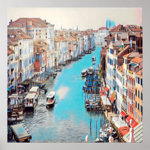 Poster ldp VENICE - Vue sur le Grand Canal du Rialto