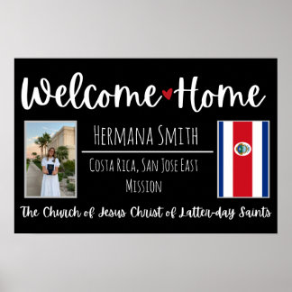 Poster LDS Missionary Homecoming Welcome Home Sign