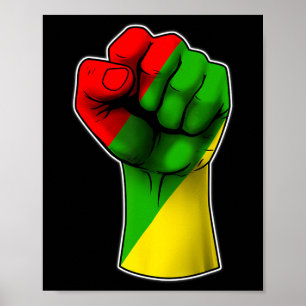 Poster Le 11° anniversaire de la libération des noirs afr