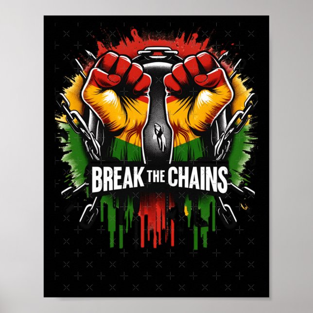 Poster Le 11° Jeu Rompt Les Chaines Histoire Noire (Devant)