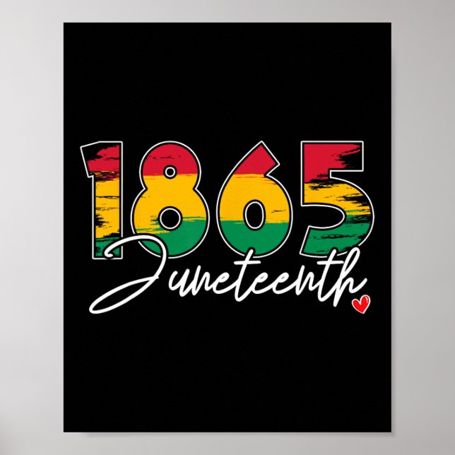 Poster Le 12° anniversaire de la liberté noire 1865 (Devant)