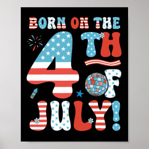 Poster Le 4 Juillet 4 juillet Anniversaire Patriot