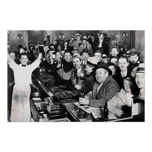 POSTER LE 5 DÉCEMBRE 1933 L'INTERDICTION PREND FIN (Devant)