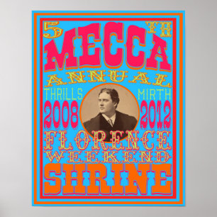 Poster Le 5ème le week-end de Florence de Mecque Shriners