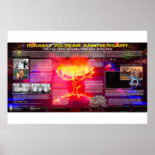Poster Le 70ème anniversaire d'Israël - Génération d'arbr