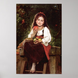 Poster Le Apple Picker Léon Bazile Perrault 1879