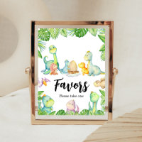 Le Baby shower Cute Dinosaur Privilégie