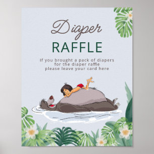 Poster Le Baby shower du livre de la Jungle
