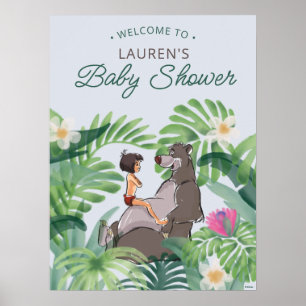 Poster Le Baby shower du livre de la Jungle