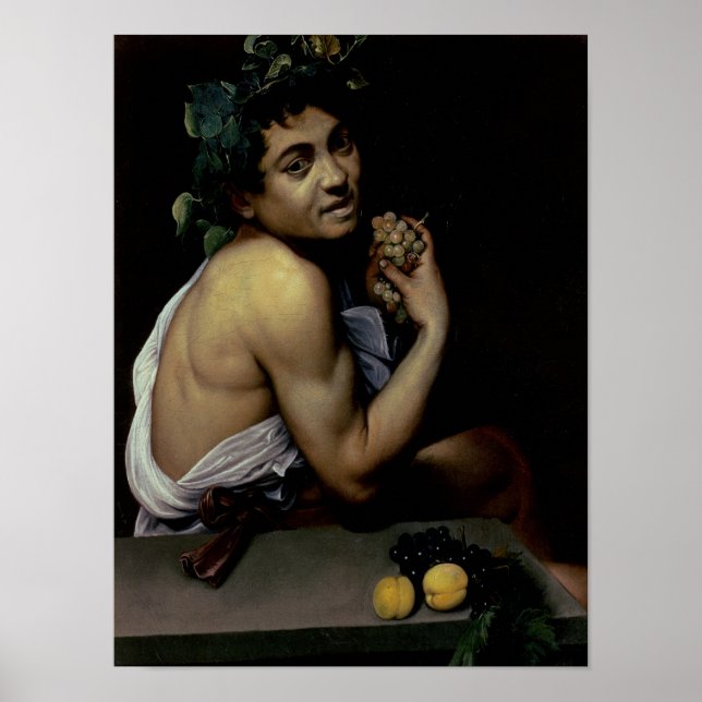 Poster Le Bacchus malade, 1591 (Devant)