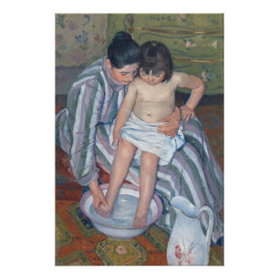 Poster Le bain de l'enfant, 1893 (huile sur la toile)