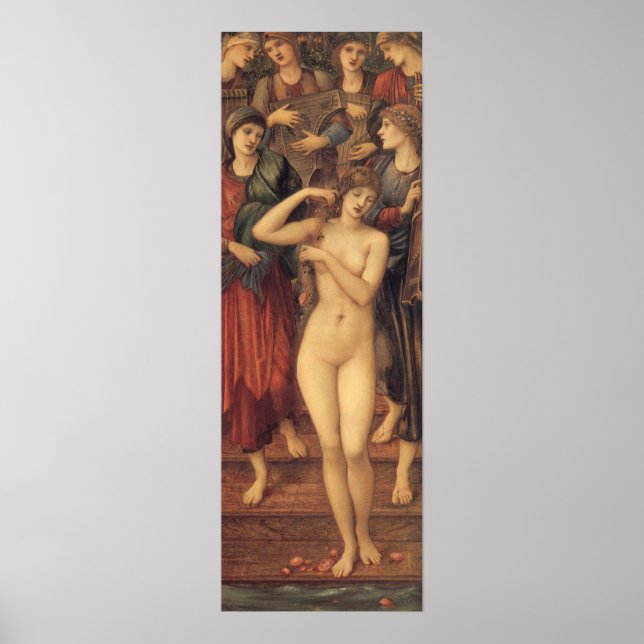 Poster Le bain de Vénus par Sir Edward Coley Burne-Jones (Devant)