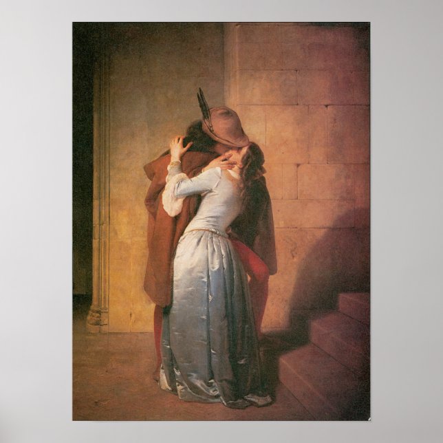 Poster Le baiser, 1859 (Devant)