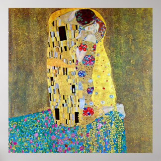 Poster Le baiser 2 par Gustav Klimt