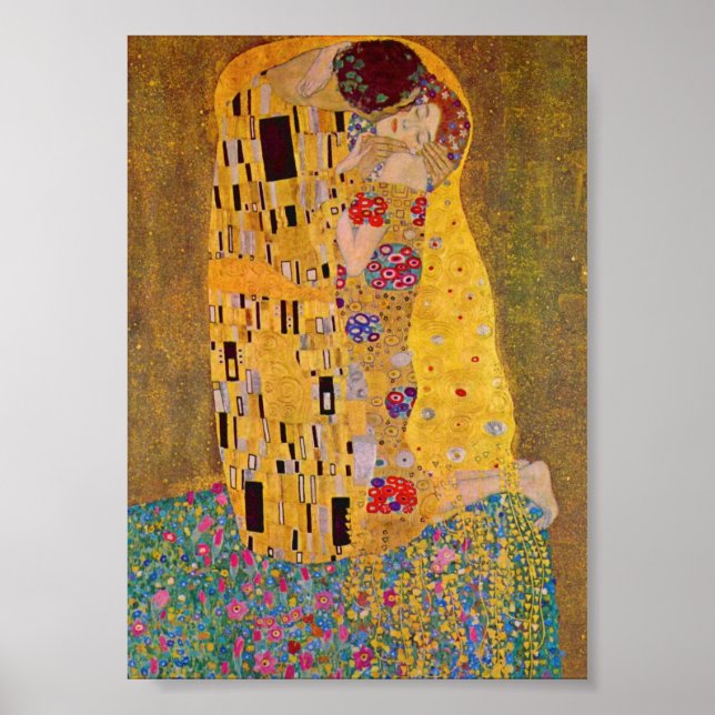 Poster Le Baiser de Klimt (Devant)
