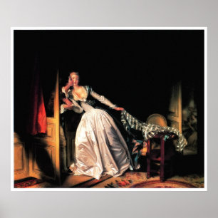 Poster Le baiser volé Imprimer par Jean-Honore Fragonard