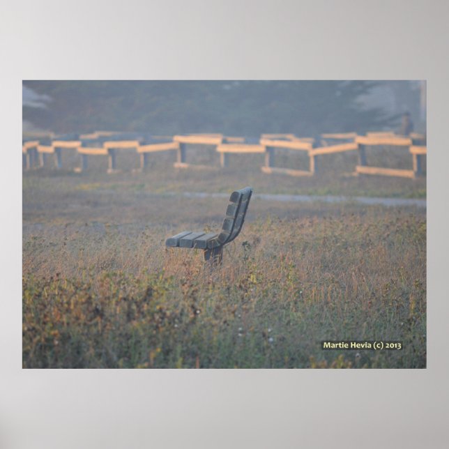 Poster Le banc (Devant)