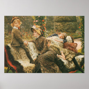 Poster Le Banc du jardin James Tissot Art