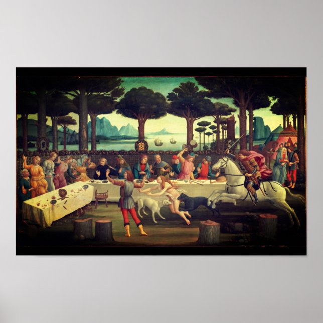 Poster Le banquet dans la pinède (Devant)