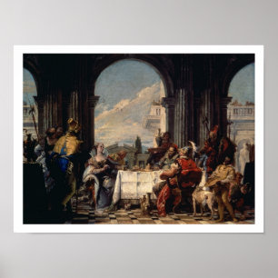 Poster Le banquet d'Anthony et de Cléopâtre, c.1744