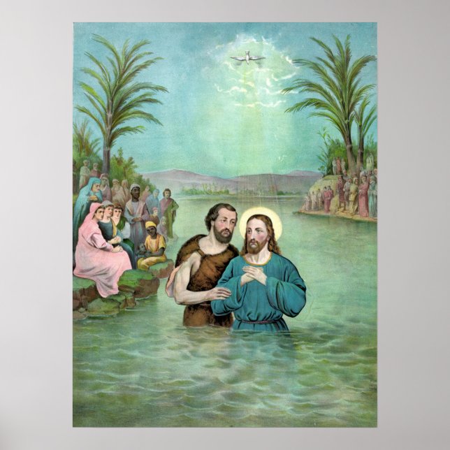Poster Le baptême de Jésus-Christ - 1893 (Devant)