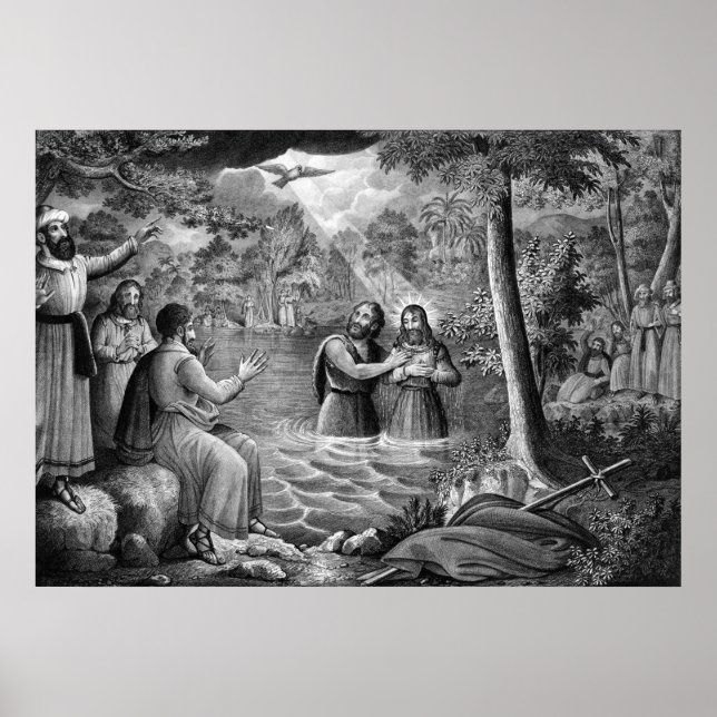 Poster Le Baptême de Jésus-Christ poster/imprimé (Devant)